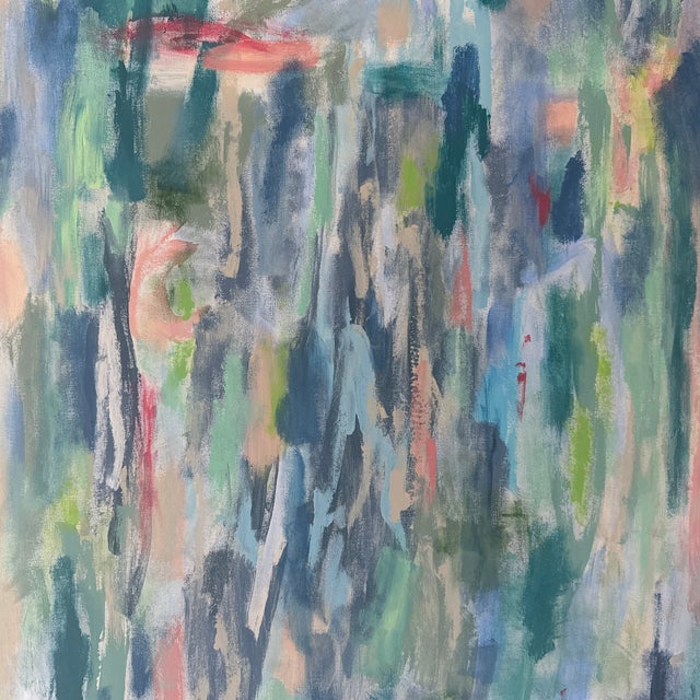 Original Abstract Acrylic Painting on Large Deep Canvas For Sale - Image 10 of 10