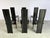 Vintage Black Leather Dining Chairs, 1980s, Set of 6 For Sale - Image 3 of 10