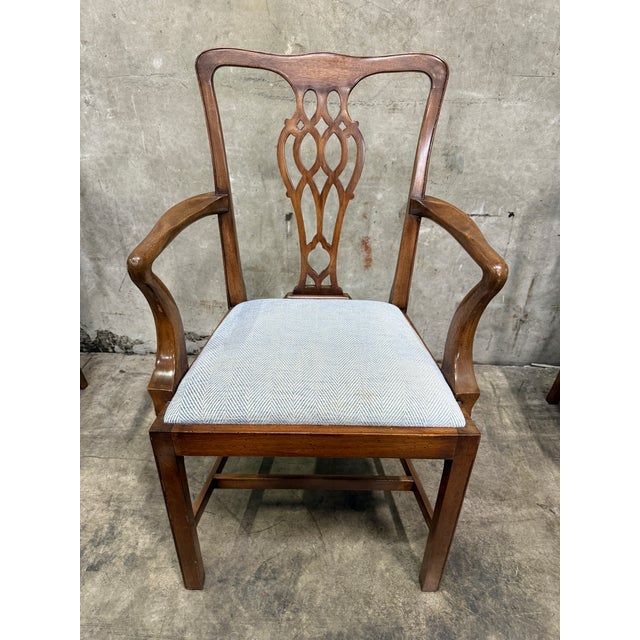 Set of 8 Spectacular Antique 1830 Chippendale Mahogany Dining Chairs For Sale - Image 14 of 18