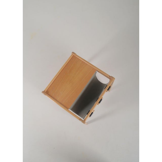 Danish Side Table with Magazine Holder by S.P. Jensen for BRDR Furbo, 1960s For Sale - Image 4 of 9