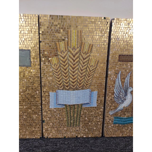 Antique Four Micro Mosaic Plaques With Jewels - Set of 4 For Sale In Boston - Image 6 of 10