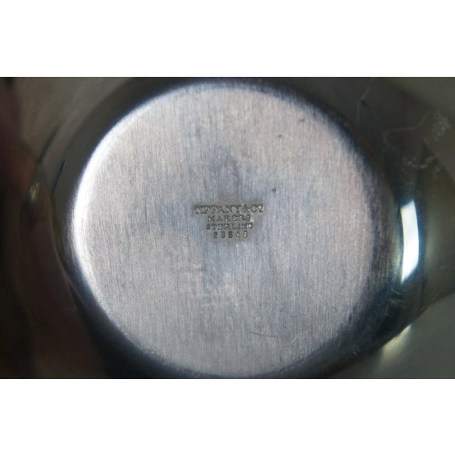 Metal Mid 20th Century Tiffany & Co. Sterling Silver Floral Bon Bon Dish For Sale - Image 7 of 9