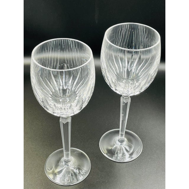 Contemporary Waterford Crystal Set of Two Wynnewood White Wine Glasses For Sale - Image 3 of 9