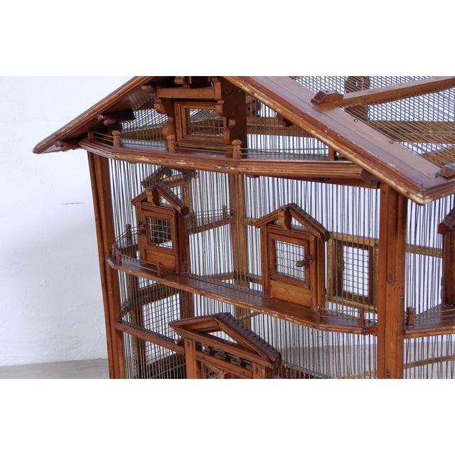 Antique Wooden Bird House, 1890s For Sale - Image 9 of 17