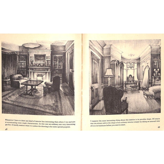 "How to Draw Interiors" 1955 Dawe, Cedric For Sale In New York - Image 6 of 7