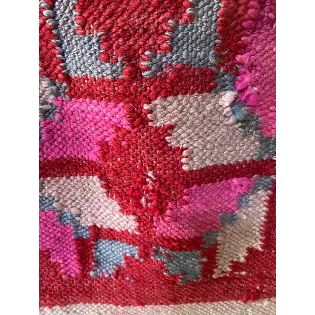 Mid-20th Century Vintage Peruvian Andean Folk Art Textile With Stylized Bird Motifs (73" X 65") For Sale - Image 13 of 18