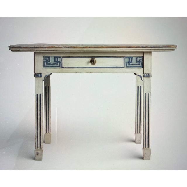 Antique Faience Table, 1840s For Sale - Image 13 of 13