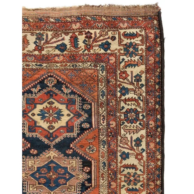 Tribal 1920s Persian Brown Kurdish Rug For Sale - Image 3 of 5