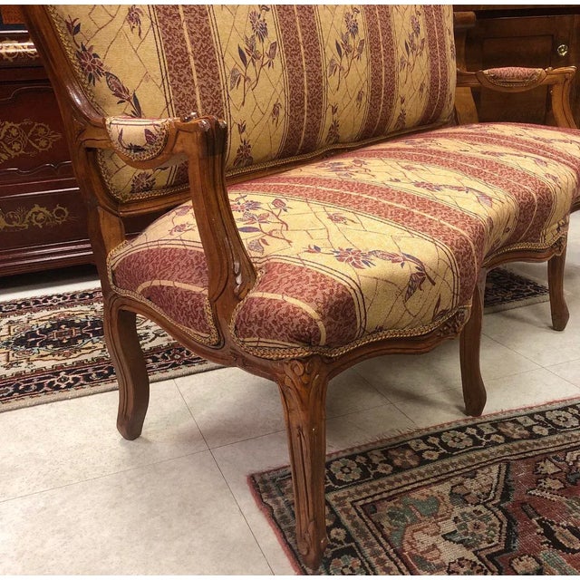 Early 20th Century Antique European Louis XV Sofa For Sale - Image 5 of 9