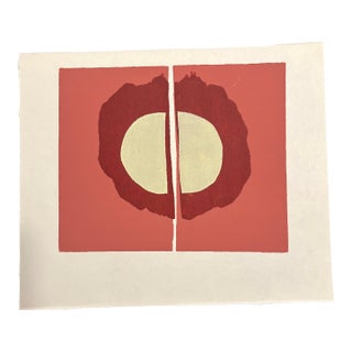 Barbara Beck 1969 Mid Century Modern Screen Print #1 on Paper - Unframed For Sale