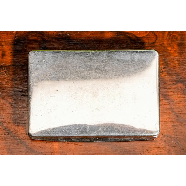 1910s Hand-Painted Enamel Hound Hunting Pointer Dog Antique Continental Silver Snuff Box For Sale - Image 17 of 17