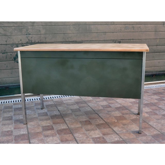 Metal & Wood Desk, 1970s For Sale - Image 13 of 16
