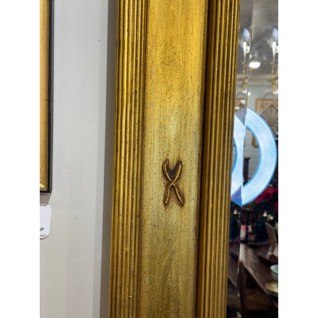 Glass Antique Neoclassic French Mirror For Sale - Image 7 of 9