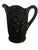Mid 20th Century Mid Century Modern Tiara Monarch Indiana Glass Black Paneled Daisy Pitcher For Sale - Image 4 of 12