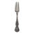 1835 R Wallace Silver Plated Monogrammed Fork With Floral Scrollwork Motif 5010b For Sale