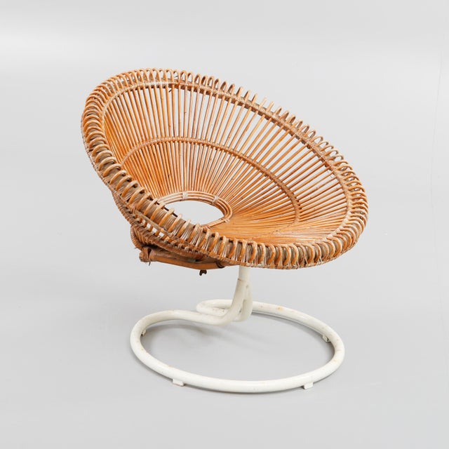 1960s Rondo Chair in Rattan from Göte Möbler Nässjö AB, 1960s For Sale - Image 5 of 5