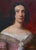 Dark Red and Pink Antique Portrait of a Victorian Lady, 20th Century For Sale - Image 10 of 12