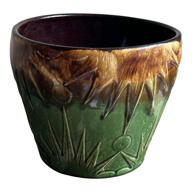 Robinson Ransbottom Pottery Sun and Moon Jardinere Planter For Sale