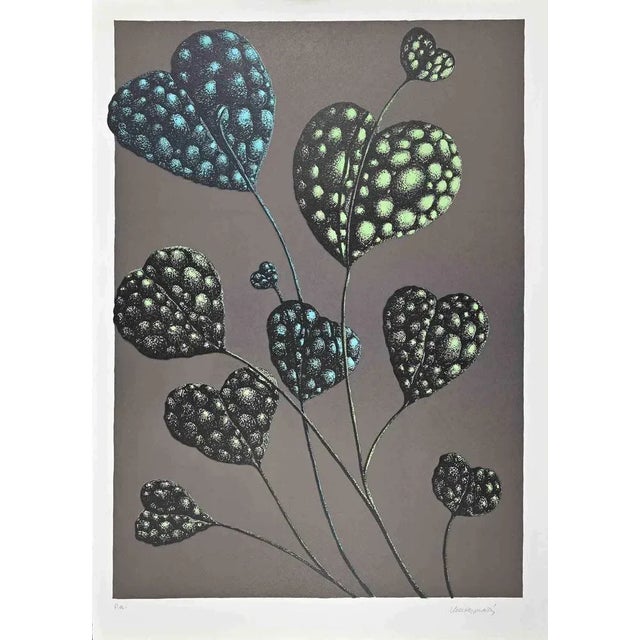 Renzo Margonari, Fioritura del Tuttocuore, 1976, Lithograph For Sale - Image 3 of 3