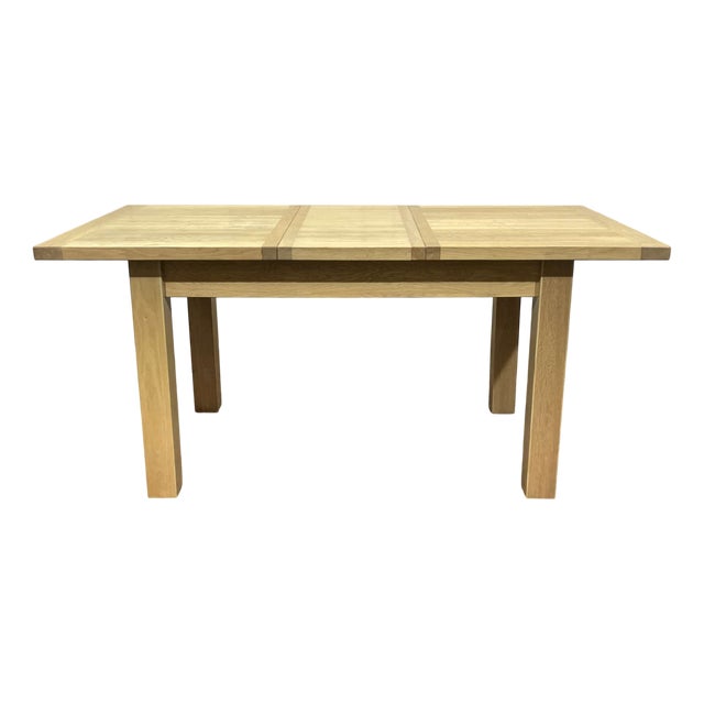 Modern Table in Oak with Two Extensions For Sale