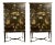 Dessin Fournier, Monumental Chinoiserie Cabinets, Black Lacquer, 20th C. For Sale