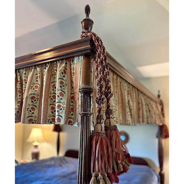 1990s Attributed to Hickory Furniture Canopy Poster Bed For Sale - Image 14 of 15