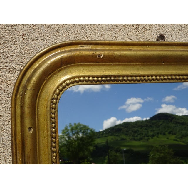 Louis Philippe Beech Gilt Mirror, 1850s For Sale - Image 4 of 18