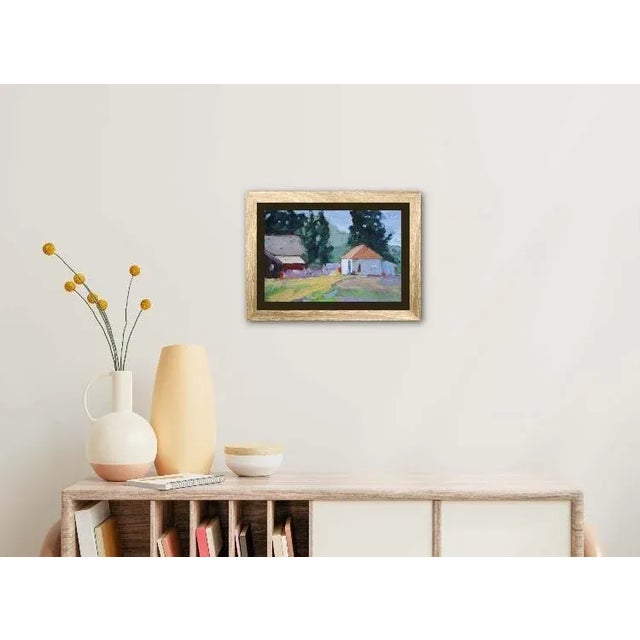 Quiet Places & Journeys — Plein Air California Original oil painting by L. Haas, 12 x 8 in unframed masonite panel,...