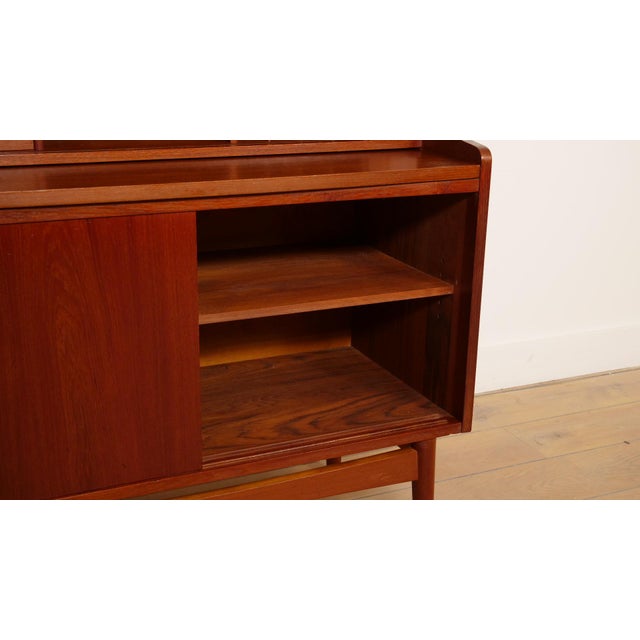 Vintage Highboard Shelf in Teak attributed to Johannes Sorth, 1965 For Sale - Image 11 of 17