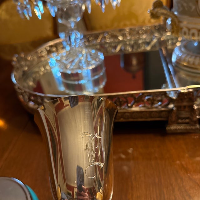 Mid 20th Century Mid 20th Gorham Century Sterling Silver Goblets L Monogram - Set of 12 For Sale - Image 5 of 6