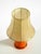 1960s Orange Ceramic Table Lamp with Cocoon Shade | Made in Italy For Sale - Image 9 of 18