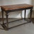 Rustic European Rustic French Louis XV Style Pine Console Table W/ Leather Top For Sale - Image 3 of 5
