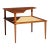 Peter Hvidt for France and Son Mid Century Danish Teak and Rattan Corner Table For Sale