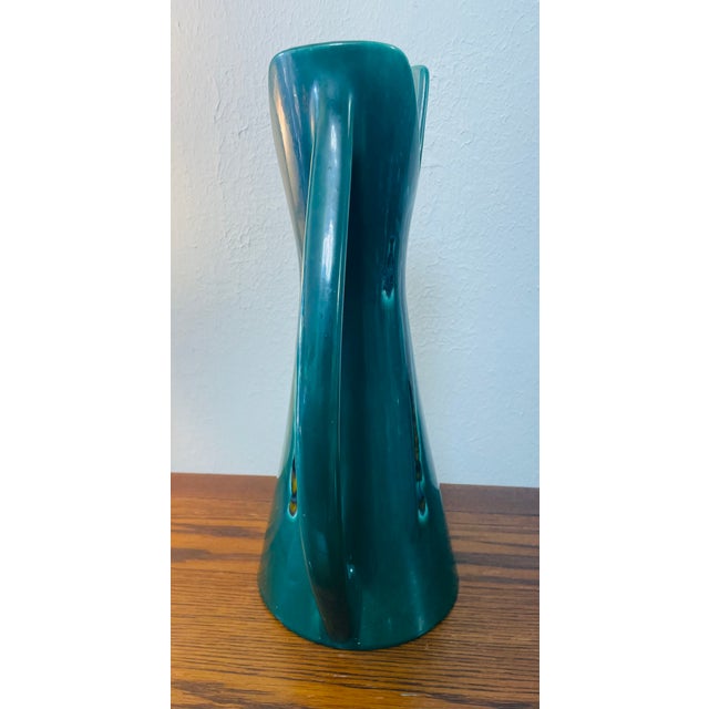 1960s Royal Haeger Emerald Drip Glaze Pitcher For Sale In San Francisco - Image 6 of 9