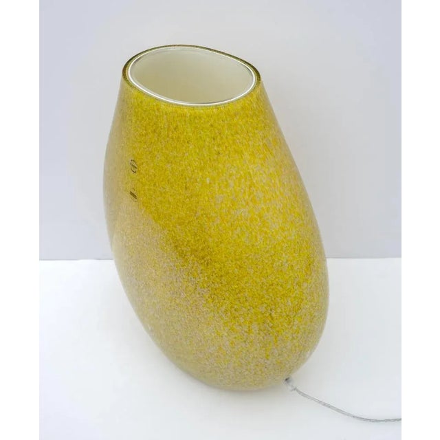 Modern table lamp by Carlo Nason, produced in Italy in Murano, in Pelugoso Murano glass and Incamiciato glass, the lamp...