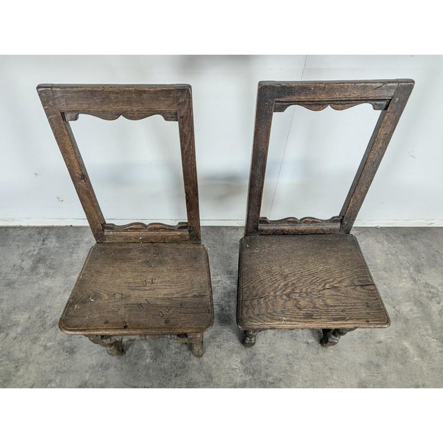 Lorraine Oak Side Chairs, Set of 2 For Sale - Image 4 of 5