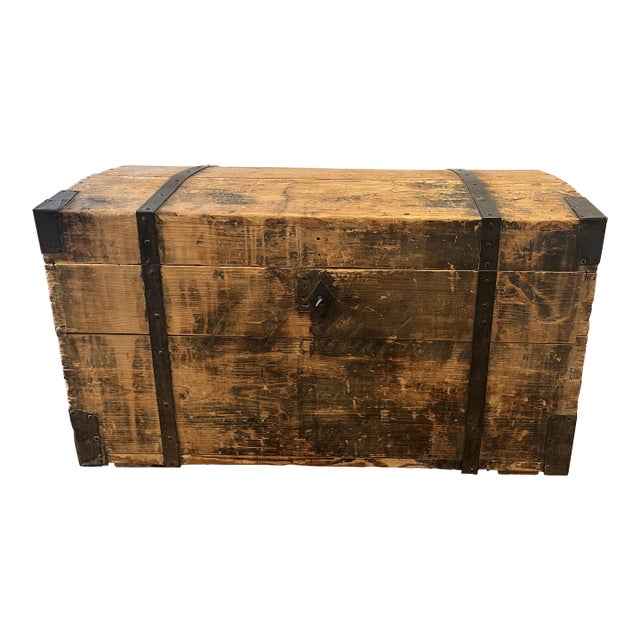 Antique Domed Trunk For Sale