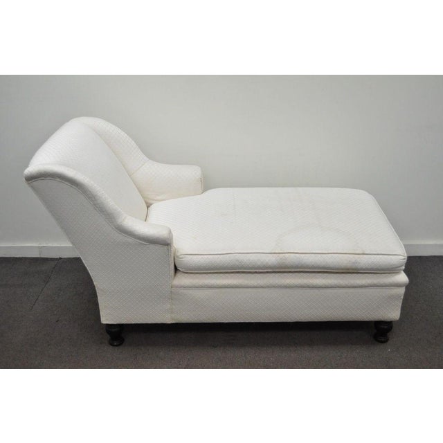 Antique French Empire Style Chaise Lounge Fainting Couch Sofa Bun Feet