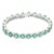 Not Yet Made - Made To Order 16.07ct Light Green Emerald Diamond Contemporary Bracelet in 14k Solid Gold For Sale - Image 5 of 11