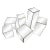 Vintage Mirrored Cubes and Pedestal Towers - Set of 2 For Sale