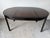 Vintage Asian-Style Black Lacquer Wood Round-to-Oval Extension Dining Table For Sale - Image 12 of 18