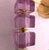 1990s Pink and Purple, Mid-Century Modern, Murano Glass Sconces - a Pair For Sale - Image 11 of 13