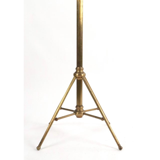 Mid 20th Century Vintage Mid Century Polished Brass Steel Coat Tree Rack For Sale - Image 5 of 6