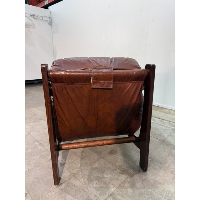 Leather Lounge Set, 1960s, Attributed to Carl Straub For Sale In Los Angeles - Image 6 of 13