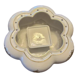 1920s Porcelain Flower Frog