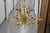 Yellow Metal Floral Chandelier Lighting For Sale - Image 13 of 13