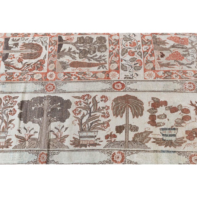 Persian Tabriz Wool Rug with Garden Panel Motif For Sale - Image 9 of 9