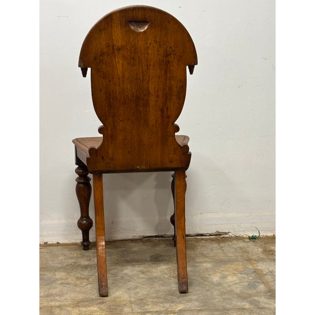 English 19th Century Mahogany Hall Chair For Sale - Image 3 of 7