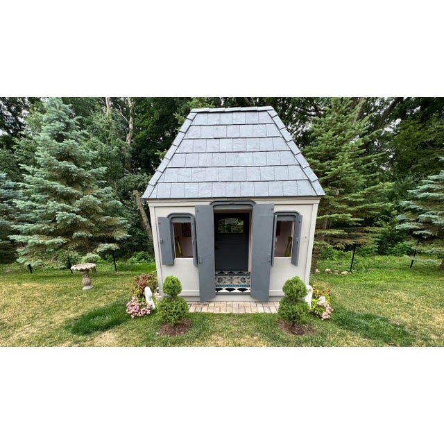 French Style Garden Folly Slate Roofed Chalet Folly, 1940 For Sale In Chicago - Image 6 of 11
