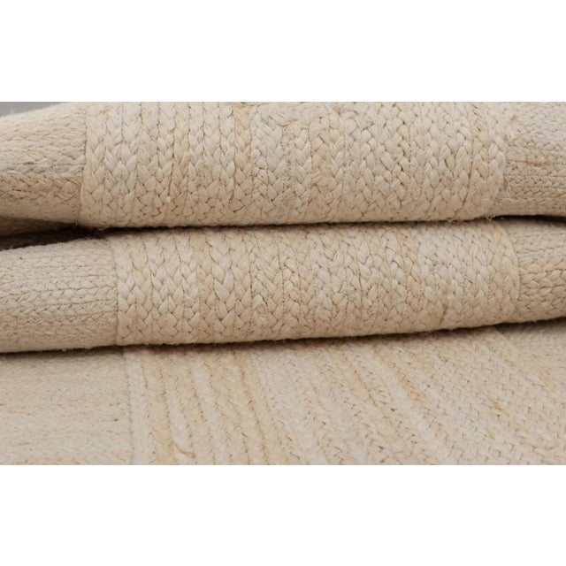 3'x15' Natural White Jute Scallop Hand Made Runner Rug For Sale - Image 12 of 12